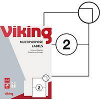 Étiquettes multifonctions Viking Coins droits 210 x 148 mm Blanc 210 x 148 mm 200 Étiquettes
