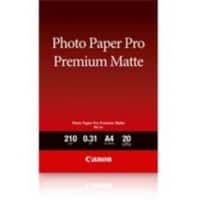 Papier Photo Pro Premium Mat Canon PM-101 Blanc Mat 210 g/m² 42 x 59,4 cm A2 20 Feuilles