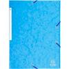 Exacompta 3-flap mappen 17112H Turquoise Geplastificeerd karton 24 x 32 cm 25 Stuks