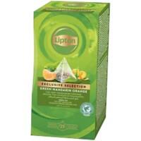 Lipton Groene thee Mandarijn, sinaasappel 25 Stuks à 2 g