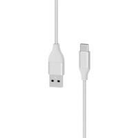Câble Xlayer 217082 PREMIUM Métallique USB vers USB C 1,5m (Recharge rapide 3A/USB 2.0) Argenté