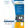 Étiquettes imperméables HERMA 9543 A4 Blanc 210 x 297 mm 40 Feuilles de 1 Étiquettes 9543