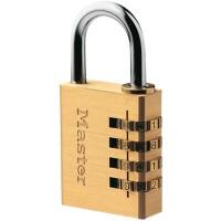 Master lock Hangslot 604EURD 4 x 1,8 x 8,1 cm Combinatieslot Messing Goud