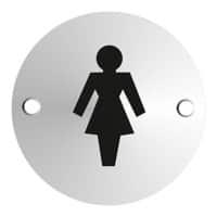 Panneau Seco Toilettes femmes Adhésif, À visser Aluminium