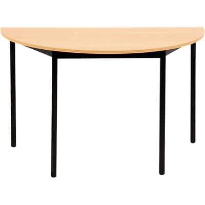 Table demi-cercle Sodematub Demi-cercle Noir Fer Noir 1200 x 600 x 740 mm