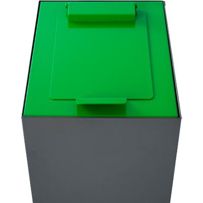 Couvercle V-PART 31196210 Acier galvanisé revêtement par poudre Vert