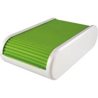 Support pour cartes de visite helit Blanc, vert translucide 13,6 x 24,2 cm