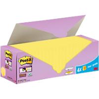 Post-it Super Sticky Notes 76 x 76 mm Geel 24 Blokken à 90 Vellen Value Pack 20+4 Gratis
