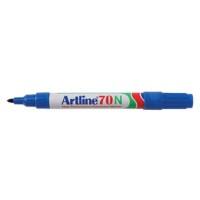Artline 70N Permanent marker Medium Ronde punt 1,5 mm Blauw Navulbaar Waterproof 12 Stuks