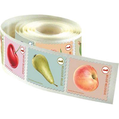 bpost Postzegels Belgie Nationaal Tarief 1 Fruit mix 100 Stuks Op rol Zelfklevend