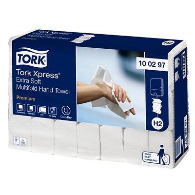 Essuie-mains Tork Premium H2 Pliage en M Blanc 2 épaisseurs 100297 21 Unités de 100 Feuilles