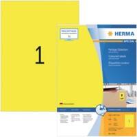 Étiquettes multifonctions HERMA SuperPrint Jaune Rectangulaires 100 Étiquettes par paquet 4401