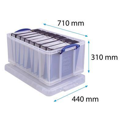 Really Useful Box Archiefboxen 64 LTransparant Plastic 44 x 71 x 31 cm