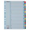 Esselte Mylar Index 100166 A4 Met versterkte tabs Veelkleurig 20 Tabs 11-gaats 160 g/m² Karton A tot Z
