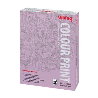 Viking Colour A4 Kopieerpapier Wit 160 g/m² Glad 250 Vellen