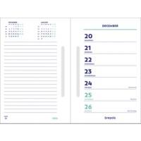 Calendrier de bureau Brepols 2025 1 Semaine sur 2 pages Néerlandais 15 (l) x 10 (H) cm Blanc