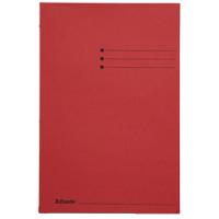 Farde à 3 rabats Leitz Folio Rouge Carton 23,5 x 35 cm 50 Unités