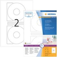 Étiquettes CD HERMA SuperPrint Blanc Ø 116 mm 200 Unités 4471
