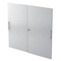 Portes d'armoire Hammerbacher Matrix Gris clair 1,200 x 1,100 mm 2 unités
