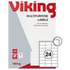 Étiquettes multifonctions Viking Coins droits Blanc 70 x 36 mm 100 Feuilles