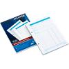 Bloc de factures Djois Atlanta Blanc, bleu A5 14,8 x 21 cm 2 unités de 50 feuilles