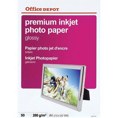 Office Depot Fotopapier Glanzend A4 280 gram Wit