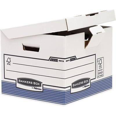 Boîtes d'archivage Bankers Box System Bankers Box Blanc, bleu 37,7 x 39,5 x 31 cm0 Unités