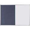 Viking combinatiebord voor wandmontage, 900 x 600 mm blauw, wit