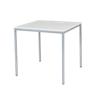 Table de cantine Schaffenburg Domino Basic Blanc/aluminium 80 x 80 x 74 cm