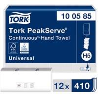 Tork PeakServe Handdoek H5 Wit 1-laags 100585 12 Stuks à 410 Vellen