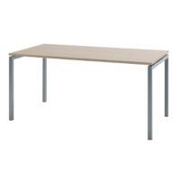 Bisley Bureautafel Quattro desk basic Eiken, wit 1.800 x 800 x 740 mm