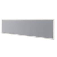 Séparation acoustique Bisley Quattro desk basic Gris clair, blanc 160 x 35 cm