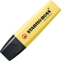 STABILO BOSS ORIGINAL Tekstmarker Pastelgeel Beitelpunt 2-5 mm Navulbaar