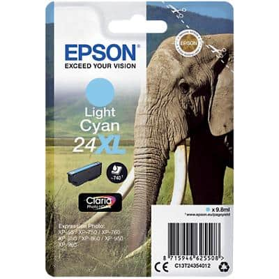 Epson 24XL Origineel Etiketteertape C13T24354012 lichtcyaan