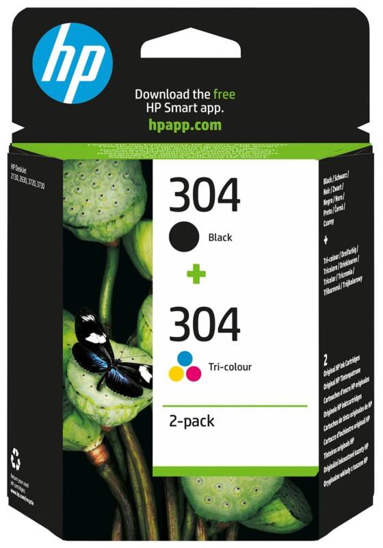 HP 304 Origineel Inktcartridge 3JB05AE Zwart, cyaan, magenta, geel Duopack 2 Stuks