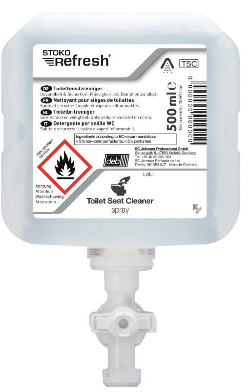 Nettoyant pour sièges de toilettes Refresh 6 Bouteilles de 500 ml