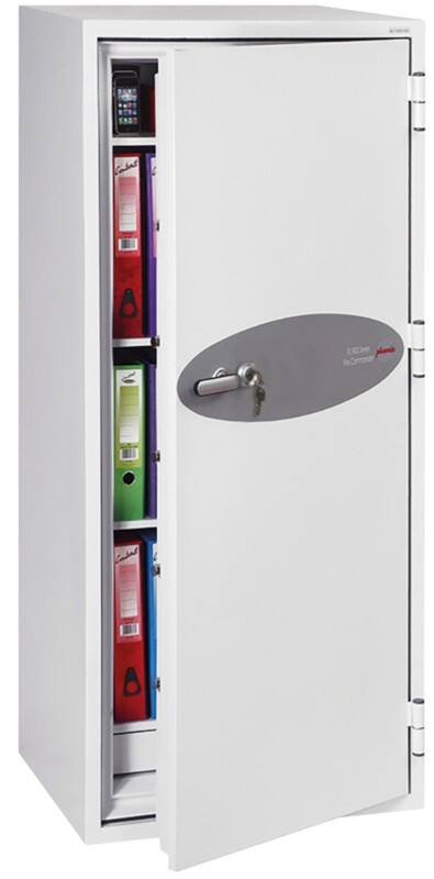 Phoenix Brandkluis met Sleutel Slot FS1912K 338L 1685 x 690 x 650 mm Wit