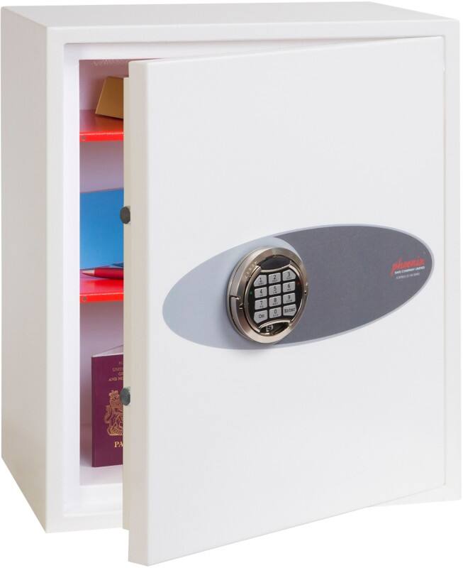 Coffre-fort Phoenix Fortress Serrure électronique 42 L SS1183E Blanc