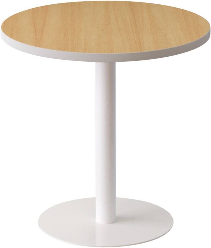 Table de réception meet powered by PAPERFLOW Mélamine Brun clair Blanc 600 x 600 x 600 mm