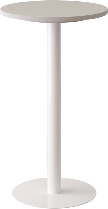 Table à café meet powered by PAPERFLOW Mélamine Blanc Blanc 600 x 600 x 1100 mm