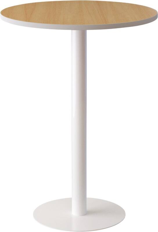 Table à café meet powered by PAPERFLOW Mélamine Beige Blanc 800 x 800 x 1100 mm