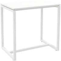 Paperflow Rechthoekige Hoge Tafel met Wit Melamine Bovenblad en Wit Frame easyDesk 1140 x 750 x 1100mm