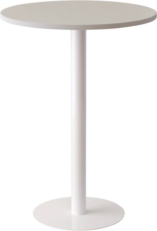 Table à café meet powered by PAPERFLOW Mélamine Blanc Blanc 800 x 800 x 1100 mm