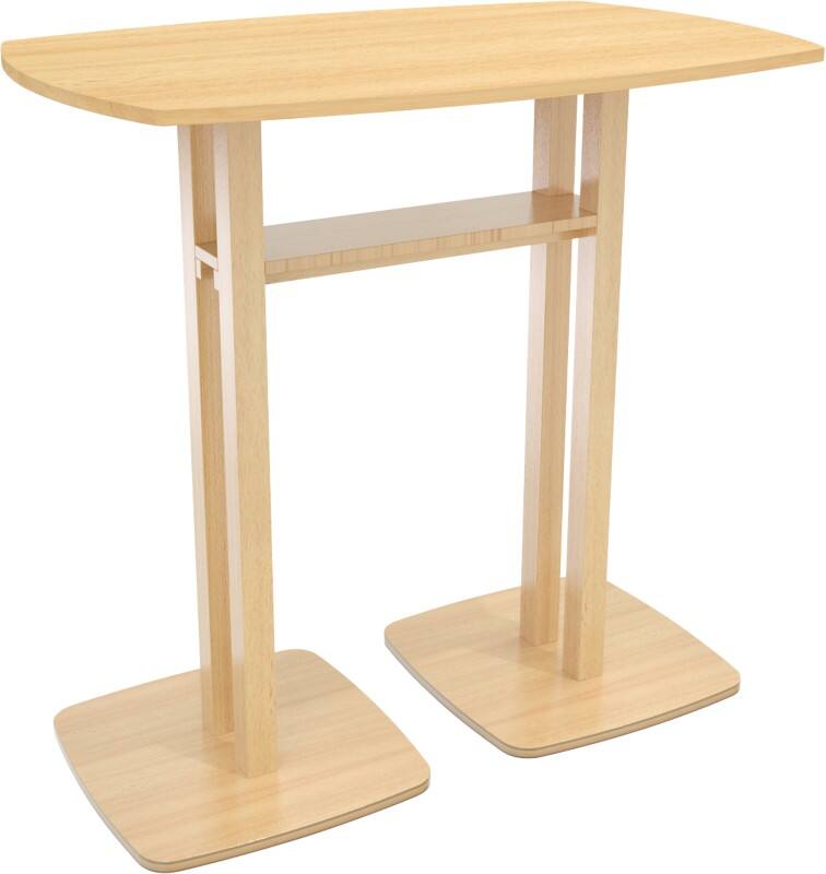 Table de réunion meet powered by PAPERFLOW Rectangulaire Woody Mélamine Blanc 1140 x 750 x 1100 mm