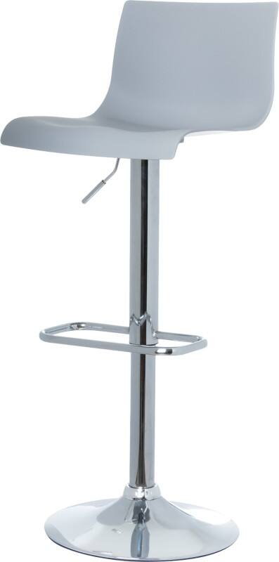 meet powered by PAPERFLOW Barkruk met verstelbare zitting Sacramento Grijs 2 stuks