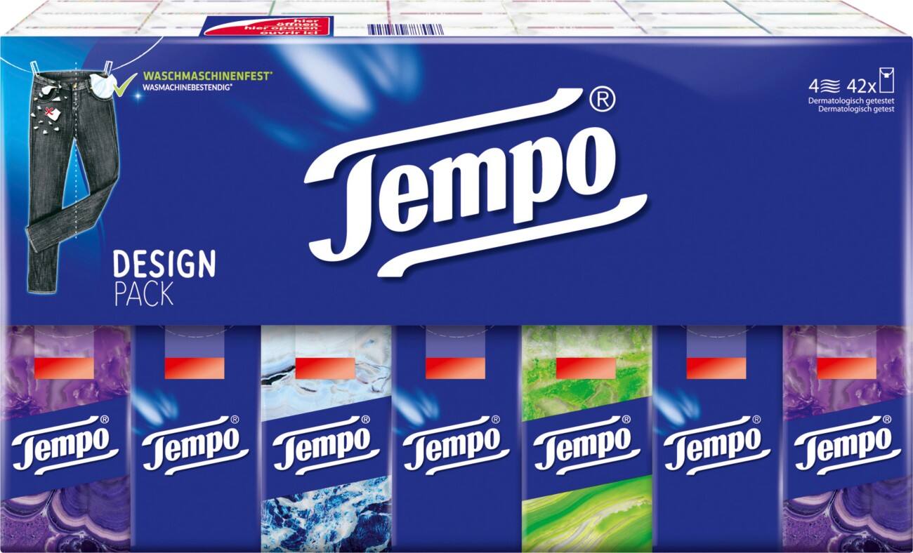 Tempo Papieren Zakdoekjes 4-laags 42 Stuks à 10 Vellen