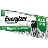 Energizer Batterij Power Plus AAA 700 mAh Nikkel-metaalhydride (NiMH) 1.2 V 10 Stuks