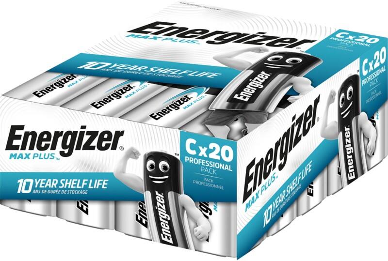 Piles Energizer Max Plus C LR14 1,5V Alcaline 20 Unités