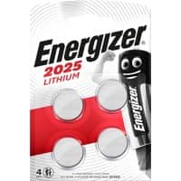 Piles bouton Energizer CR2025 3V Lithium 4 Unités