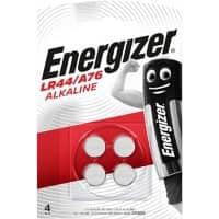 Energizer Knoopcelbatterij LR44 150 mAh Alkaline 1.5 V 4 Stuks